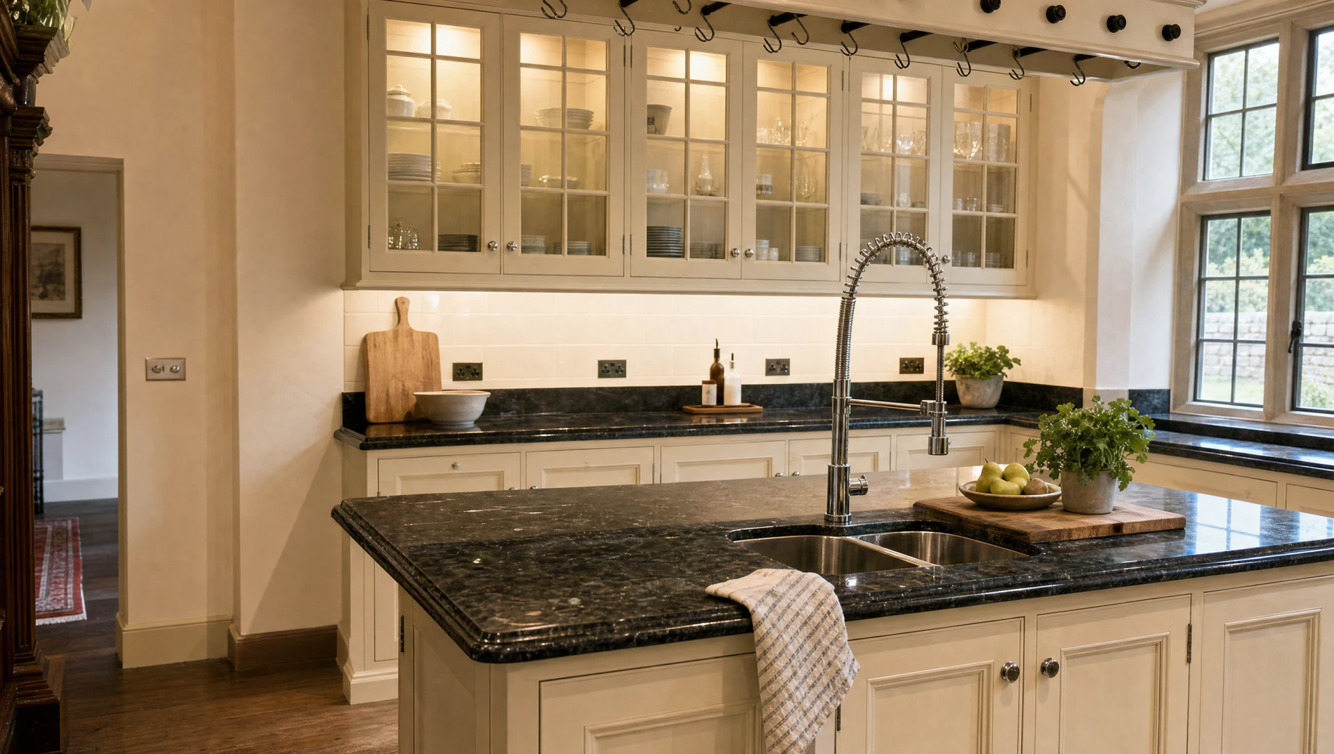 The Essex — molded in-frame English kitchen, made in Suffolk by Square & True