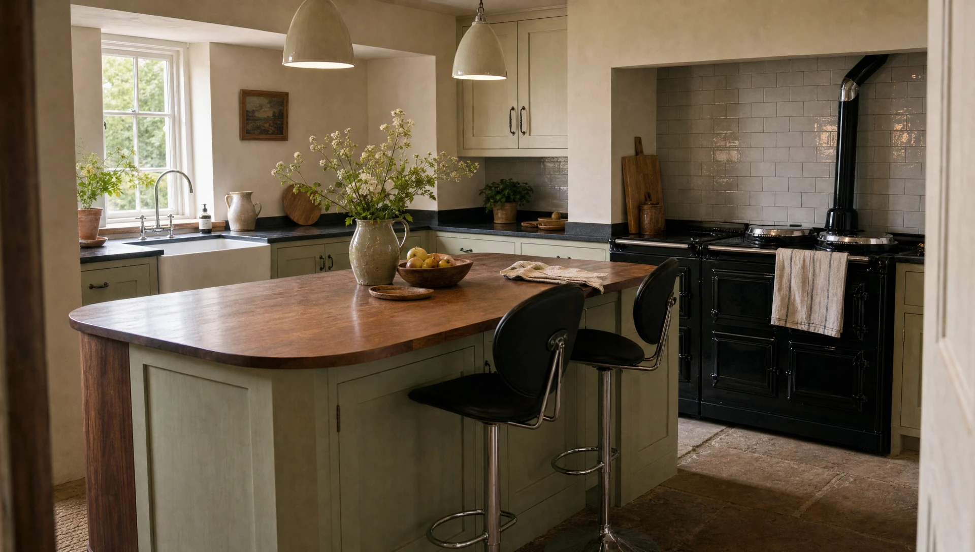 The Suffolk — hand-painted in-frame English kitchen, made in Suffolk by Square & True