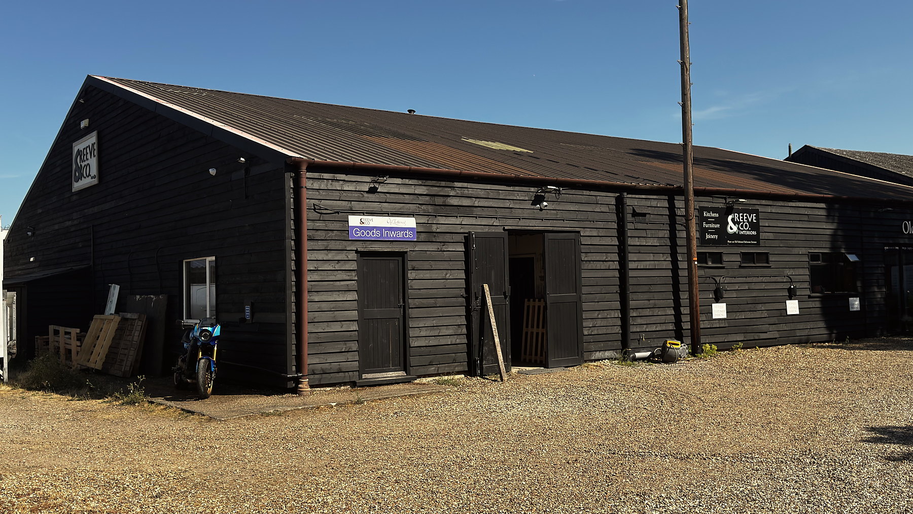 The workshop building at Mickfield